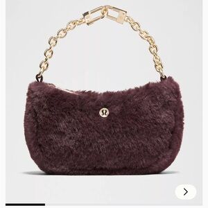 Brand New with Tags Lululemon Athletica Faux Fur Shoulder Bag